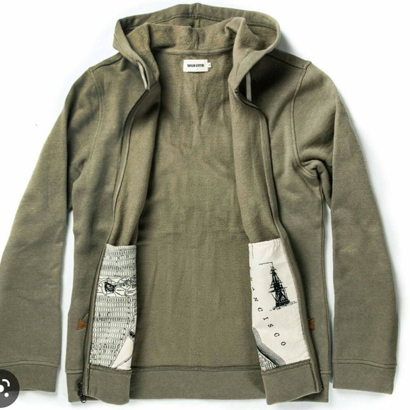 Taylor Stitch Other - Taylor Stitch Full Zip Apres Hoodie Men's Brown